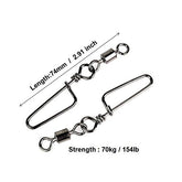 Close-up of stainless steel snap with Black Nickel plating